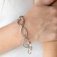 Simplistic Shimmer - Silver - Paparazzi Bracelet Image