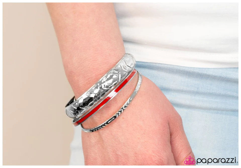 Paparazzi Bracelet ~ Mojave Dunes - Red