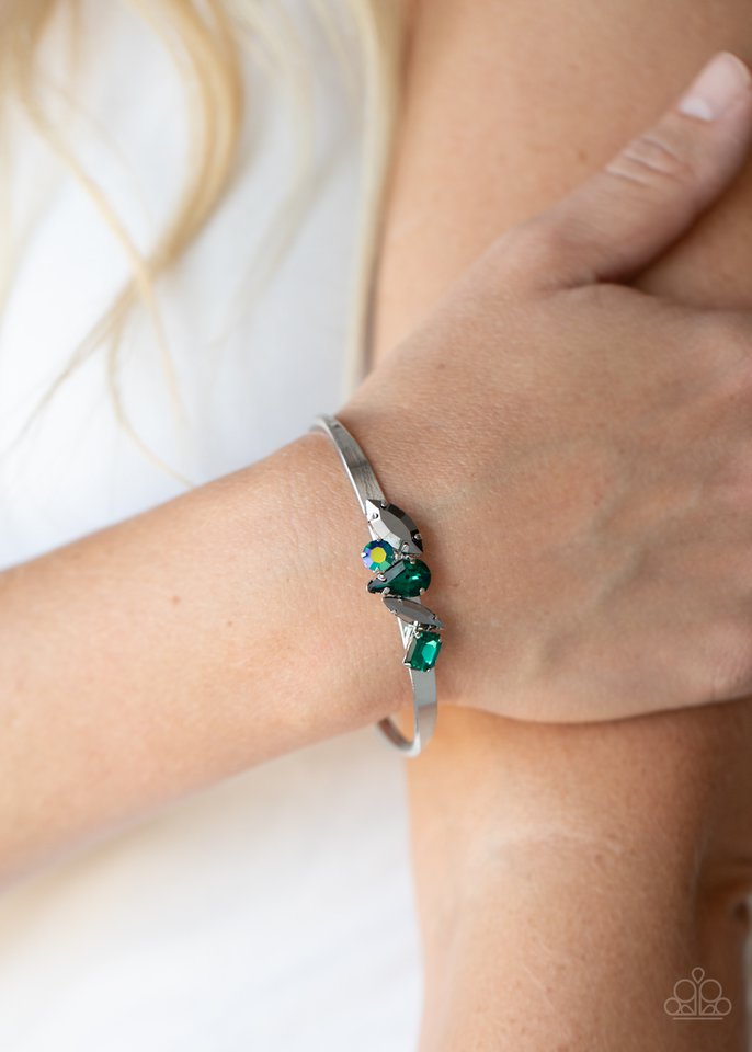 Gemstone Grotto - Green - Paparazzi Bracelet Image