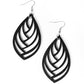 Out of the Woodwork - Black - Paparazzi Earring Image