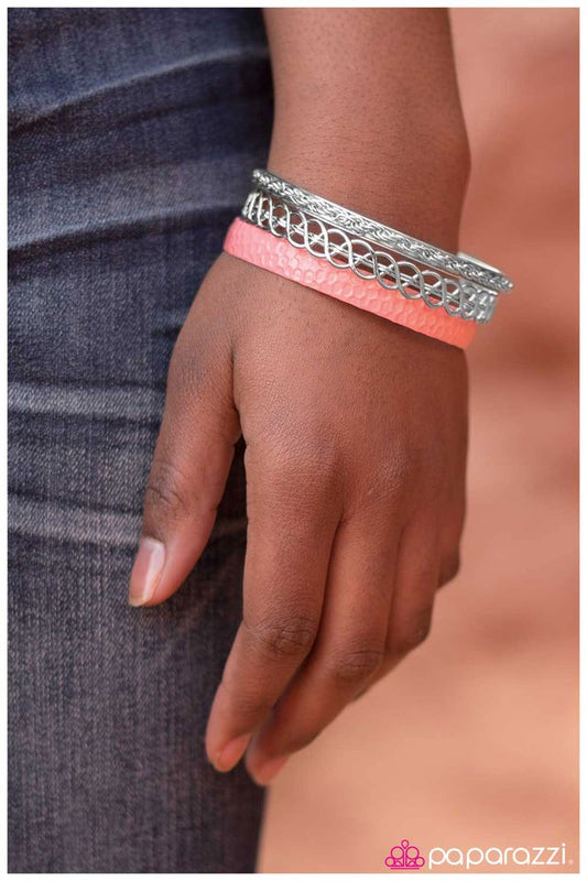 Paparazzi Bracelet ~ Foolproof - Pink