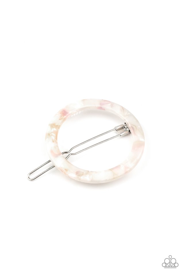 In The Round - White - Paparazzi Hair Accessories Image