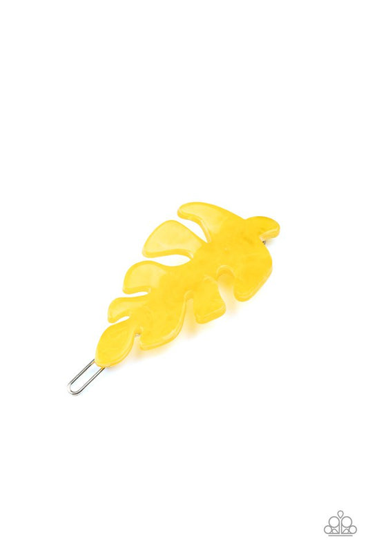 LEAF Your Mark - Yellow - Paparazzi Hair Accessories Image