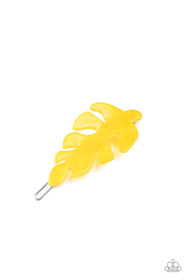 LEAF Your Mark - Yellow - Paparazzi Hair Accessories Image