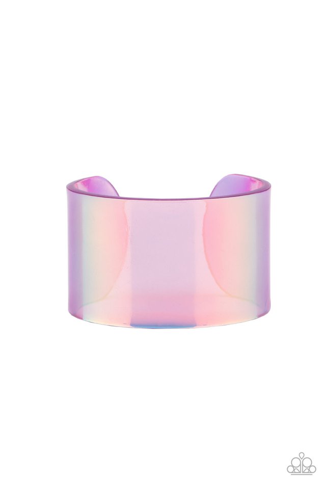 Holographic Aura - Purple - Paparazzi Bracelet Image