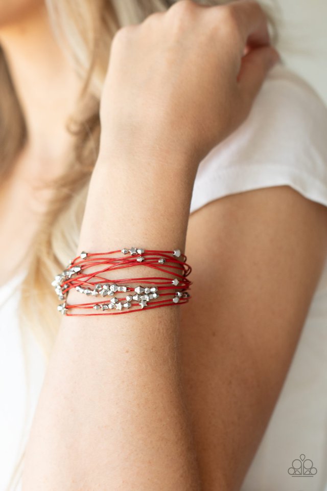 Star-Studded Affair - Red - Paparazzi Bracelet Image