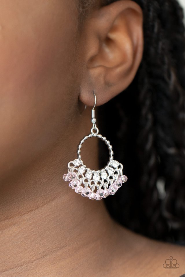 Charmingly Cabaret - Pink - Paparazzi Earring Image