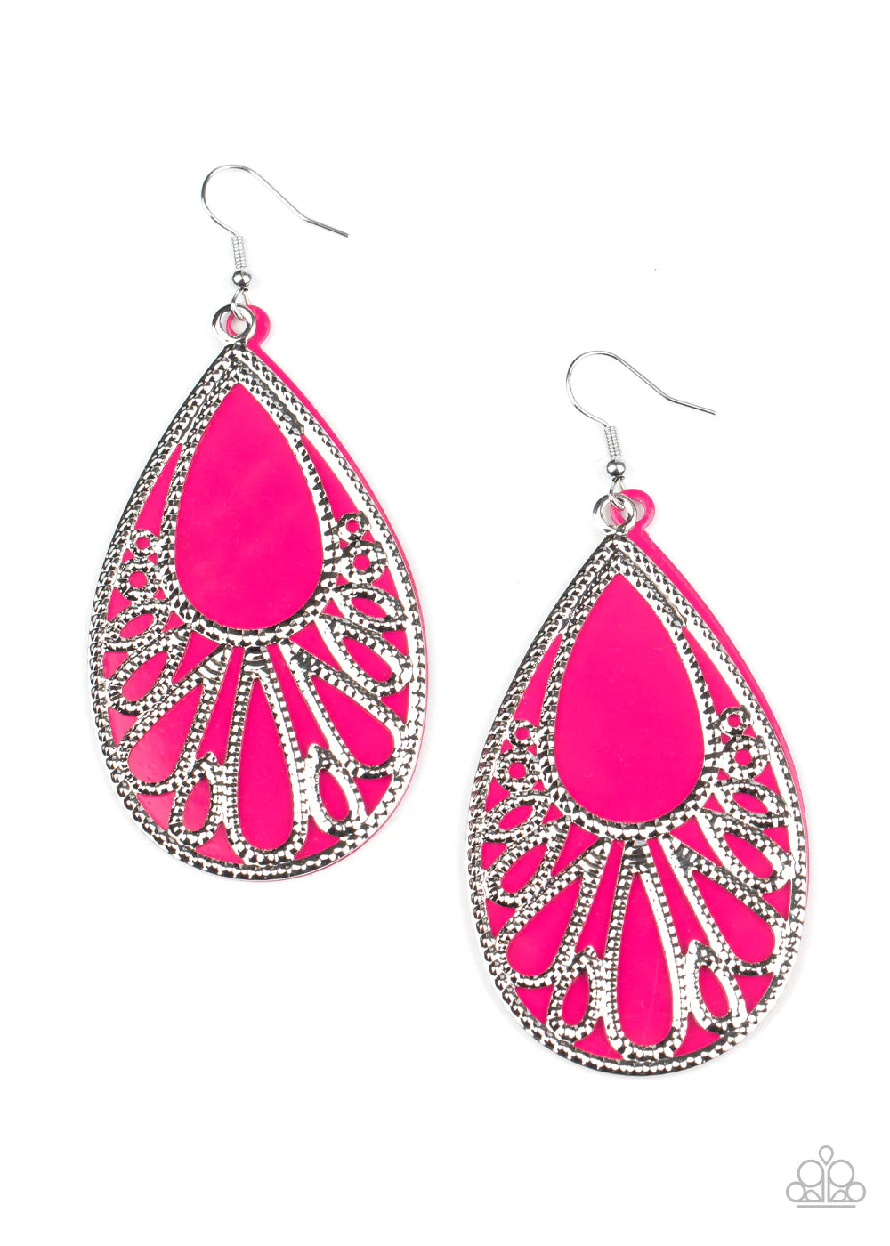 Paparazzi Earring ~ Loud and Proud - Pink