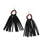 Easy To PerSUEDE - Black - Paparazzi Earring Image