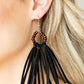 Easy To PerSUEDE - Black - Paparazzi Earring Image