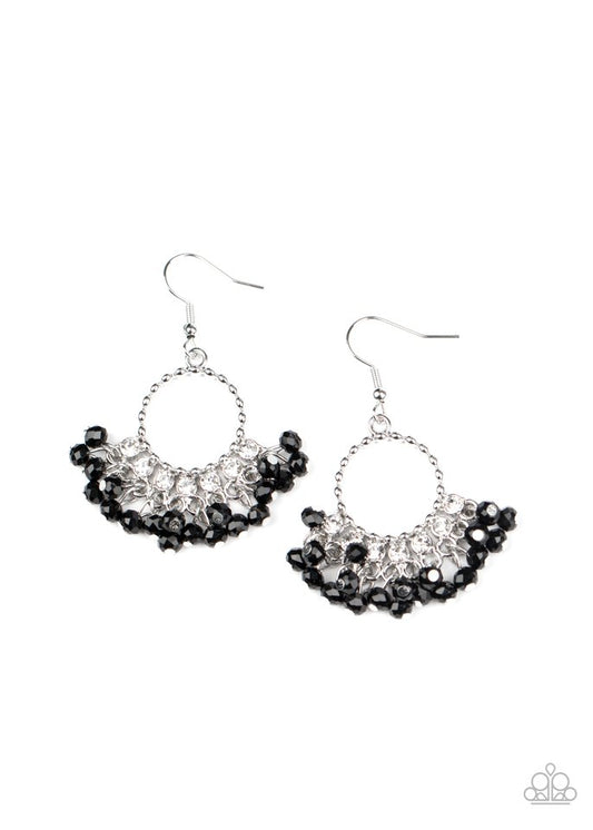 Charmingly Cabaret - Black - Paparazzi Earring Image