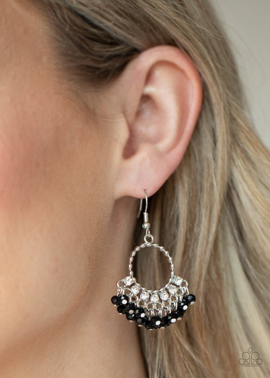 Charmingly Cabaret - Black - Paparazzi Earring Image