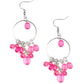 Where The Sky Touches The Sea - Pink - Paparazzi Earring Image