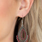 Castle Collection - Red - Paparazzi Earring Image