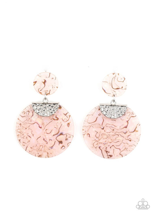 Really Retro-politan - Pink - Paparazzi Earring Image