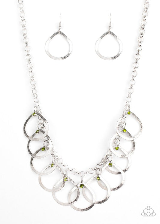 Drop By Drop - Green - Paparazzi Necklace Image