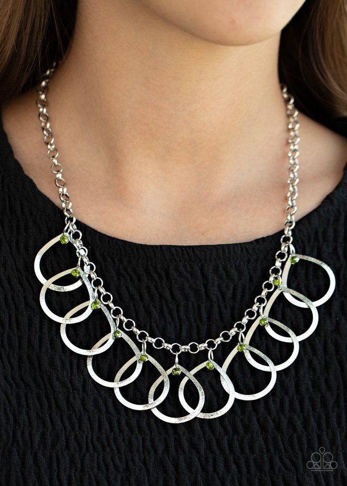 Drop By Drop - Green - Paparazzi Necklace Image