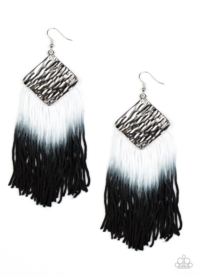 DIP The Scales - Black - Paparazzi Earring Image