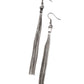 Swing Into Action - Black - Paparazzi Earring Image