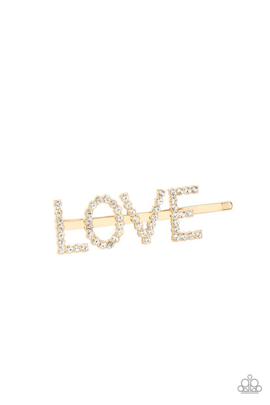 All You Need Is Love - Gold - Paparazzi Hair Accessories Image