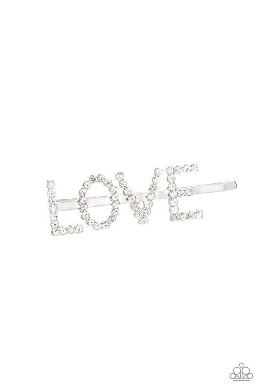 All You Need Is Love - White - Paparazzi Hair Accessories Image