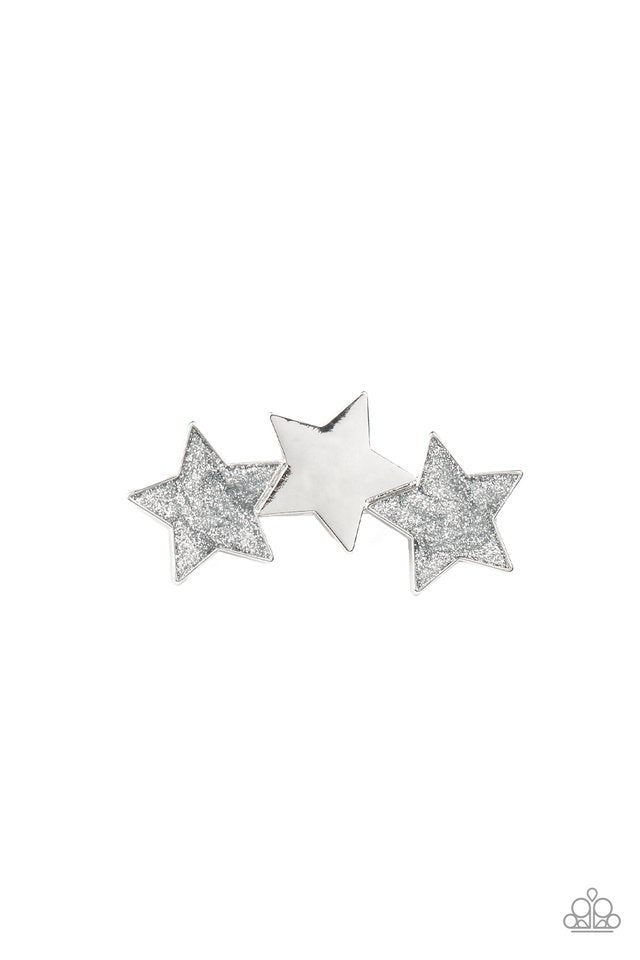 Dont Get Me STAR-ted!- Silver - Paparazzi Hair Accessories Image