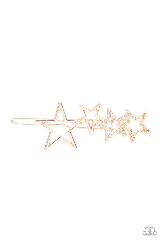 From STAR To Finish - Gold - Paparazzi Hair Accessories Image