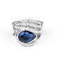 Stepping Up The Glam - Blue - Paparazzi Ring Image