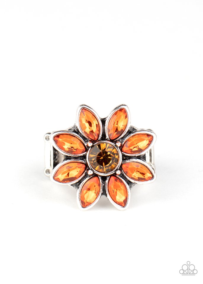 Prismatic Petals - Orange - Paparazzi Ring Image