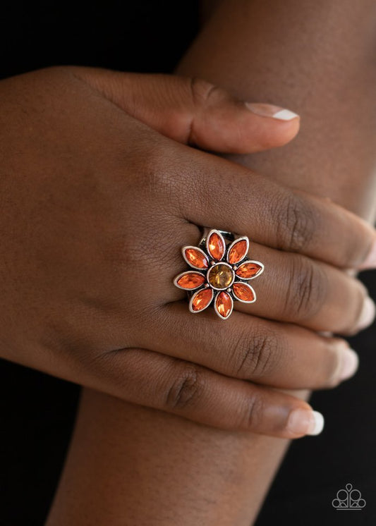 Prismatic Petals - Orange - Paparazzi Ring Image