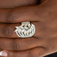 Clear-Cut Cascade - White - Paparazzi Ring Image