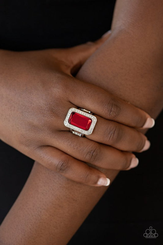 Crown Jewel Jubilee - Red - Paparazzi Ring Image