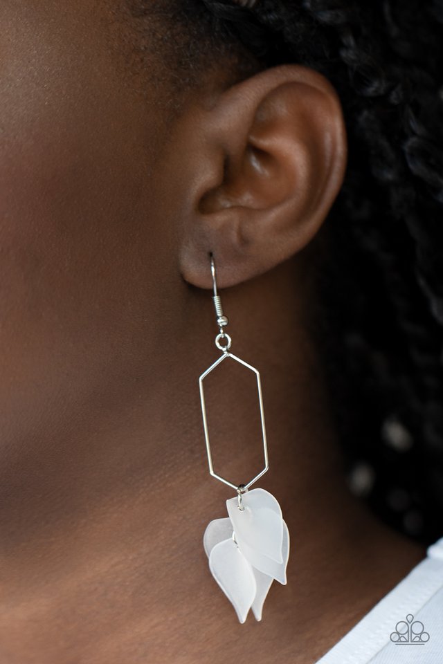 Extra Ethereal - White - Paparazzi Earring Image