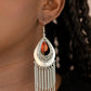 Scattered Storms - Red - Paparazzi Earring Image