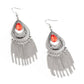 Scattered Storms - Red - Paparazzi Earring Image