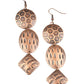 Mixed Movement - Copper - Paparazzi Earring Image