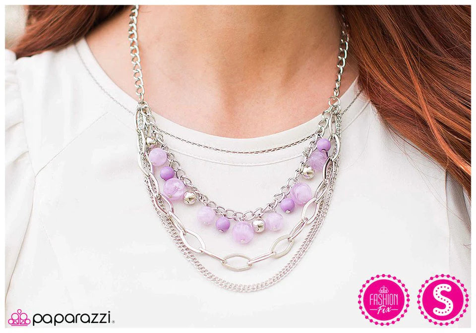 Collar Paparazzi ~ Hopelessly Devoted To You - Púrpura
