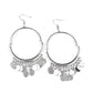 Speed of SPOTLIGHT - Silver - Paparazzi Earring Image