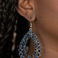 Glacial Glaze - Blue - Paparazzi Earring Image