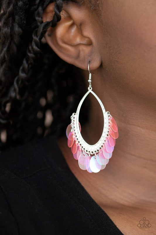 Mermaid Magic - Pink - Paparazzi Earring Image