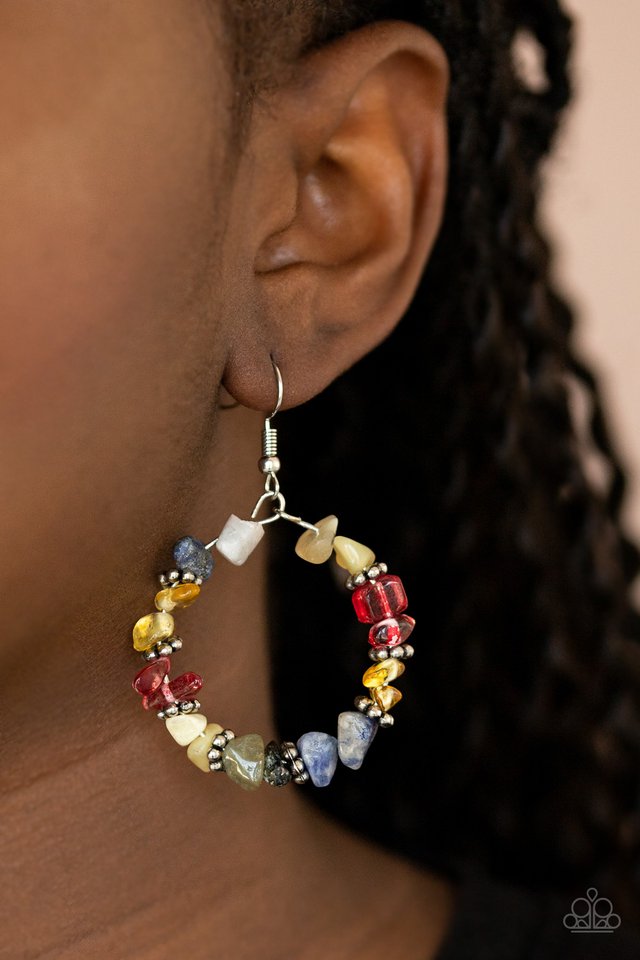 Going for Grounded - Multi - Paparazzi Earring Image