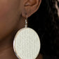 Wonderfully Woven - White - Paparazzi Earring Image
