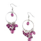 Where The Sky Touches The Sea - Purple - Paparazzi Earring Image