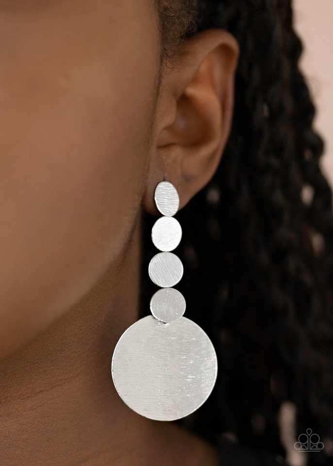 Idolized Illumination - Silver - Paparazzi Earring Image