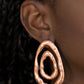 Ancient Ruins - Copper - Paparazzi Earring Image