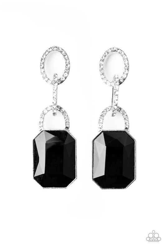 Paparazzi Earring ~ Superstar Status - Black