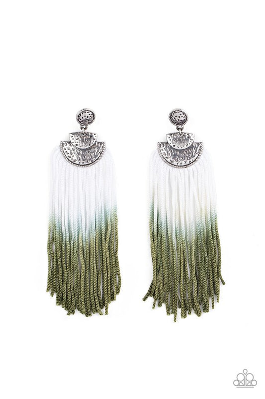 DIP It Up - Green - Paparazzi Earring Image