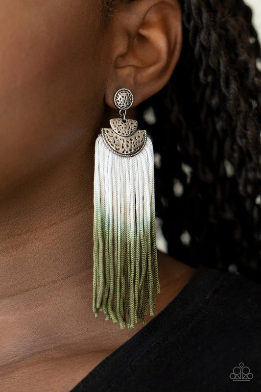 DIP It Up - Green - Paparazzi Earring Image