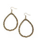 Galaxy Gardens - Brass - Paparazzi Earring Image