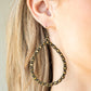 Galaxy Gardens - Brass - Paparazzi Earring Image